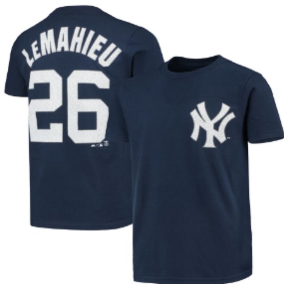 DJ LeMahieu New York Yankees Majestic Youth Player Name & Number T-Shirt - Navy - Picture 1 of 1